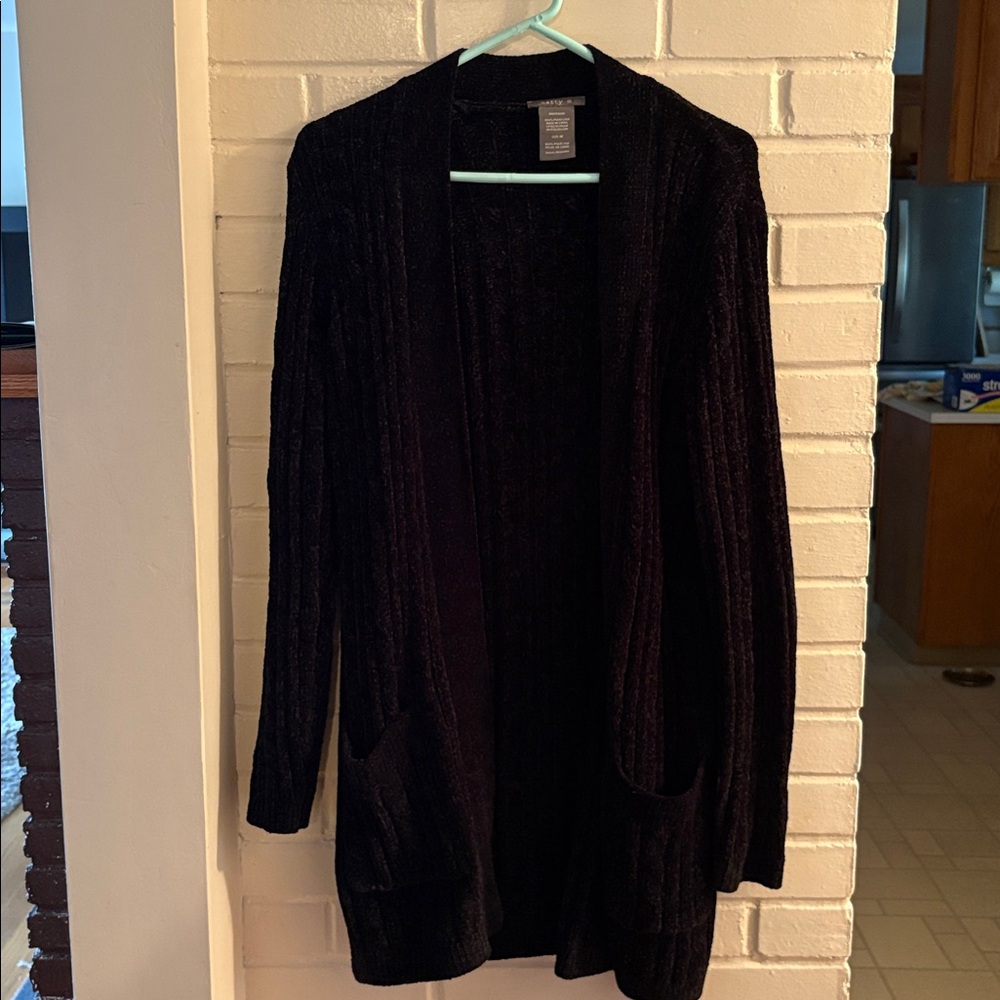 Matty M Dark Knit Cardigan